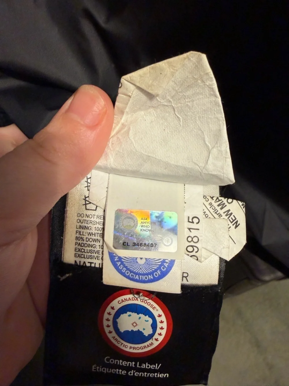 Authentic Canada goose jacket black size small - Picture 9 of 10